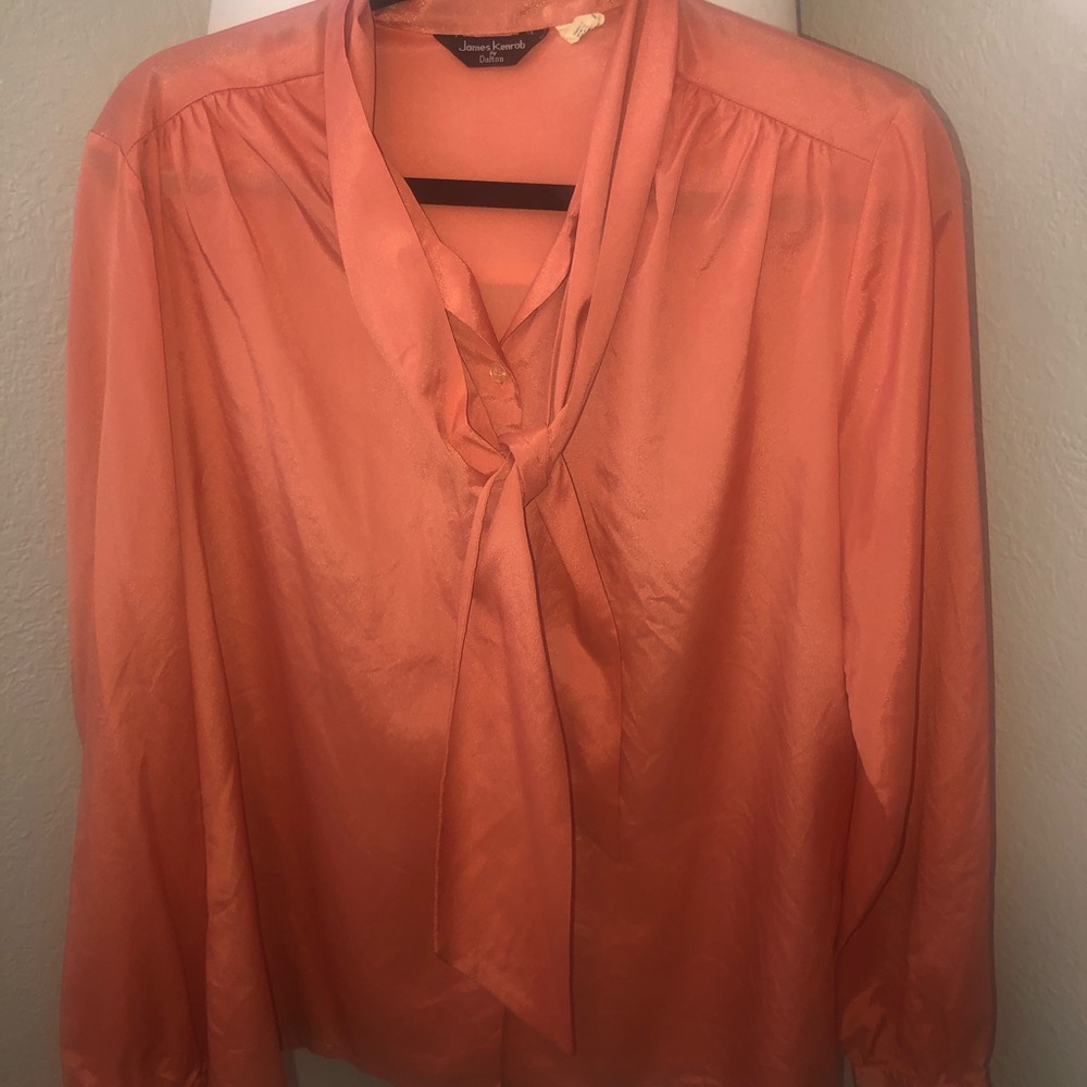 Vintage James Kenrob Salmon blouse